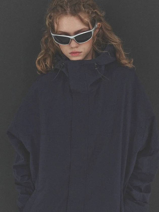 High neck hooded windbreaker navy - CPGN STUDIO - BALAAN 2