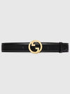 Blondie Leather Belt Black - GUCCI - BALAAN 2