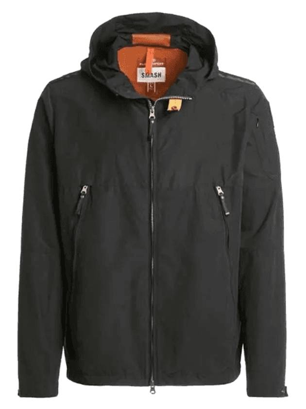 Men s Uta Hooded Zip Up Black - PARAJUMPERS - BALAAN 1