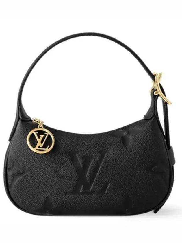 Mini Moon Monogram Empreinte Leather Shoulder Bag Black - LOUIS VUITTON - BALAAN 2