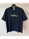 T shirt MM00114KJ0119 Navy S - MAISON KITSUNE - BALAAN 1