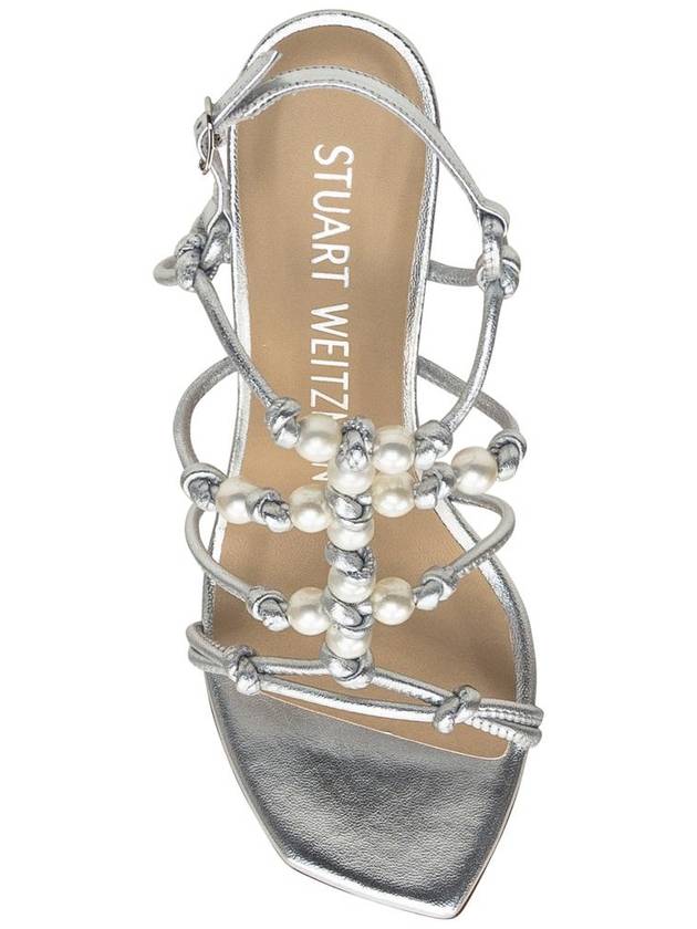 Stuart Weitzman Sandal With Pearls - STUART WEITZMAN - BALAAN 4