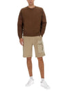 Multi-pocket Snap Crew Neck Sweatshirt Brown - TEN C - BALAAN 3