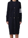 Milano Fine Merino Cardigan Navy - THOM BROWNE - BALAAN 2