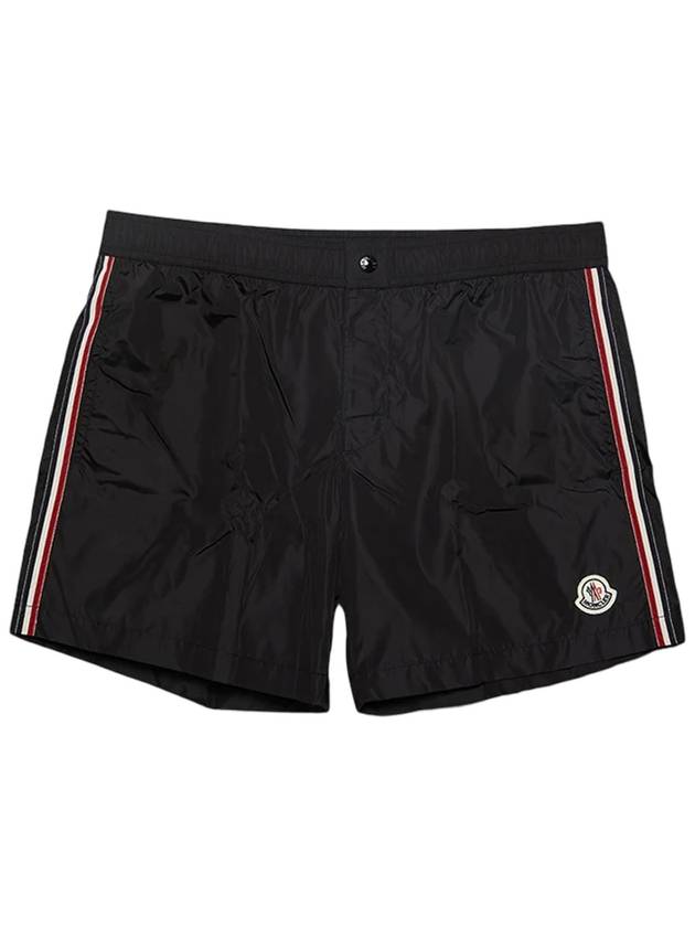 Logo Patch Swim Shorts Black 2C00021 53326 999 - MONCLER - BALAAN 1