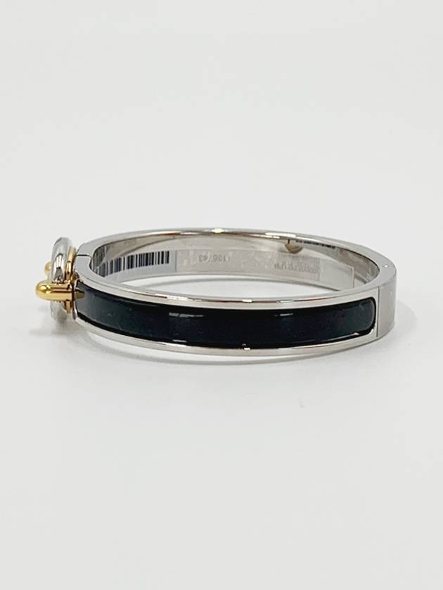 Mini Click Chandal Bracelet Palladium Hardware Noir - HERMES - BALAAN 4