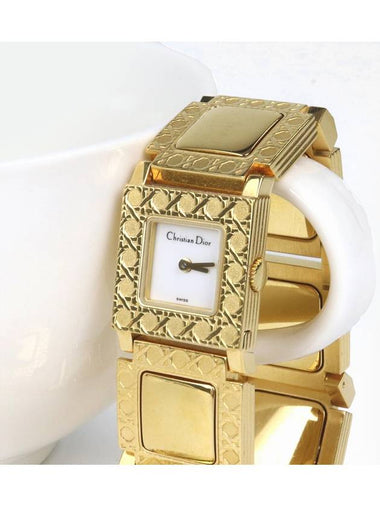 Vintage square gold plated wristwatch 2VDIC20451 - DIOR - BALAAN 1