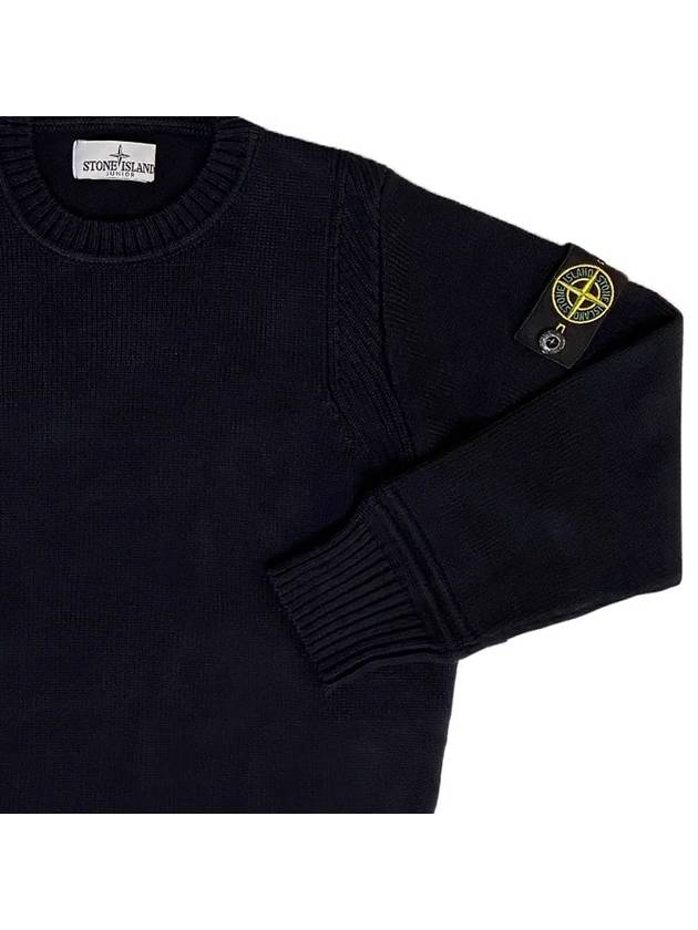 12th Anniversary Kids Wappen Knit Navy 7316509A2 V0020 - STONE ISLAND - BALAAN 4