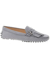 Double T Fringe Driving Shoes Grey - TOD'S - BALAAN 4