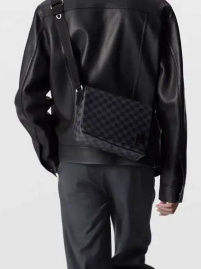 District PM Damier Graphite Coated Canvas Messenger Bag Black - LOUIS VUITTON - BALAAN 2