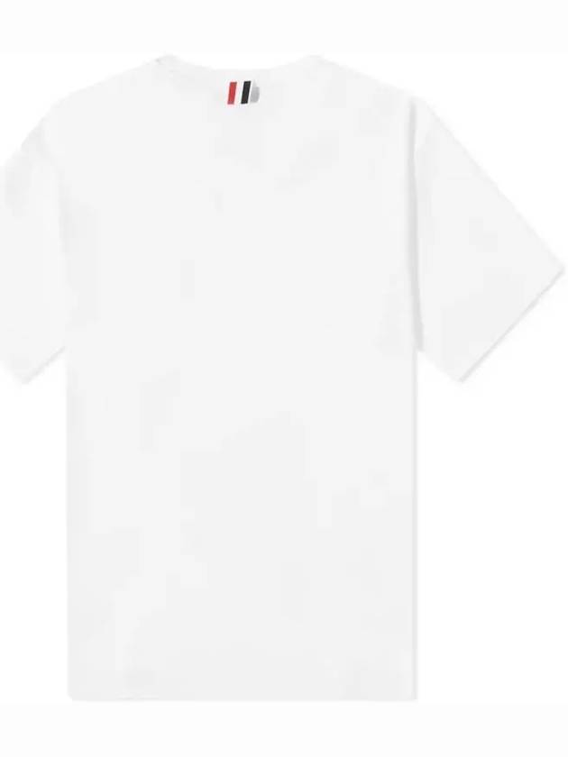 Cotton Oversized Pocket Short Sleeve T-Shirt White - THOM BROWNE - BALAAN 7