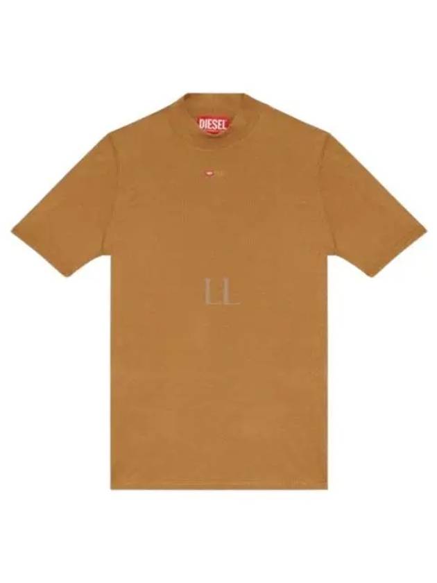 T Mokky Microdiv Logo Short Sleeve T-Shirt Camel - DIESEL - BALAAN 2