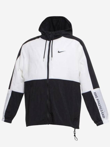 NSW Woven Track Jacket Black White - NIKE - BALAAN 1