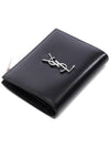 Monogram Half Wallet Black - SAINT LAURENT - BALAAN 6