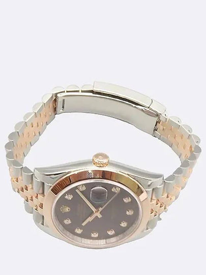 Rolex 126301 Datejust 41MM Everose Gold Combi 10P Diamond Chocopan Jubilee Band Men s Automatic Watch - ROLEX - BALAAN 2