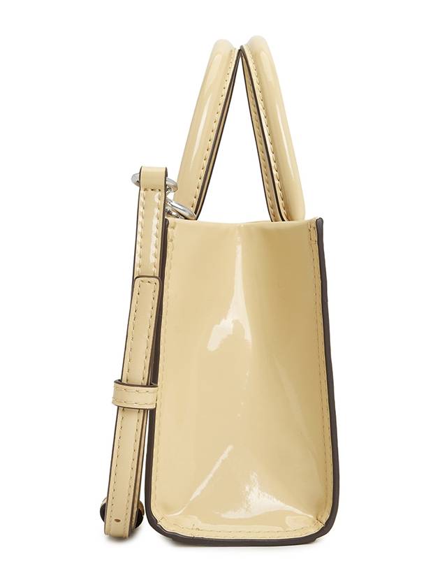 Ella Bio Patent Tote Bag Beige - TORY BURCH - BALAAN 3