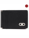 Gancini Credit Card Wallet Black - SALVATORE FERRAGAMO - BALAAN 2