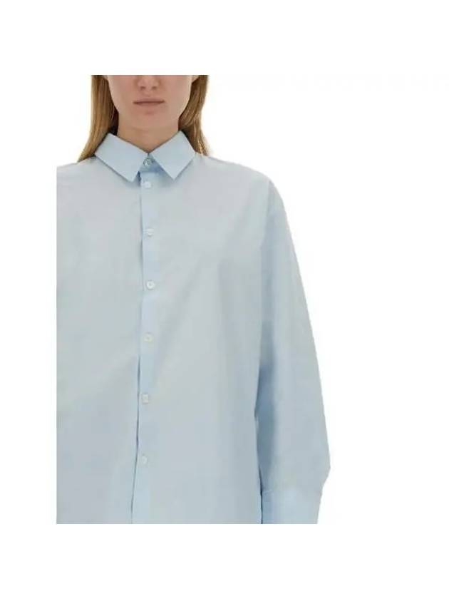 Rosie Overfit Long Sleeve Shirt Light Blue - A.P.C. - BALAAN 5