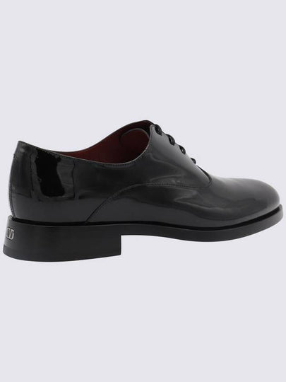 Valentino Garavani Black Leather Lace Up Shoes - VALENTINO - BALAAN 2