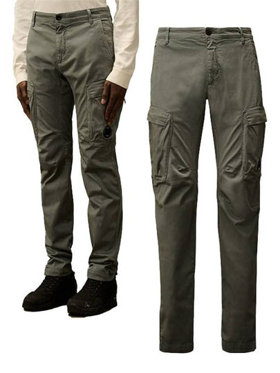 Stretch Sateen Ergonomic Cargo Pants Grey - CP COMPANY - BALAAN 2