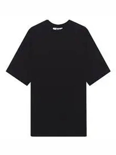 Maxi Back Logo Cotton Short Sleeve T-Shirt Black - MSGM - BALAAN 2