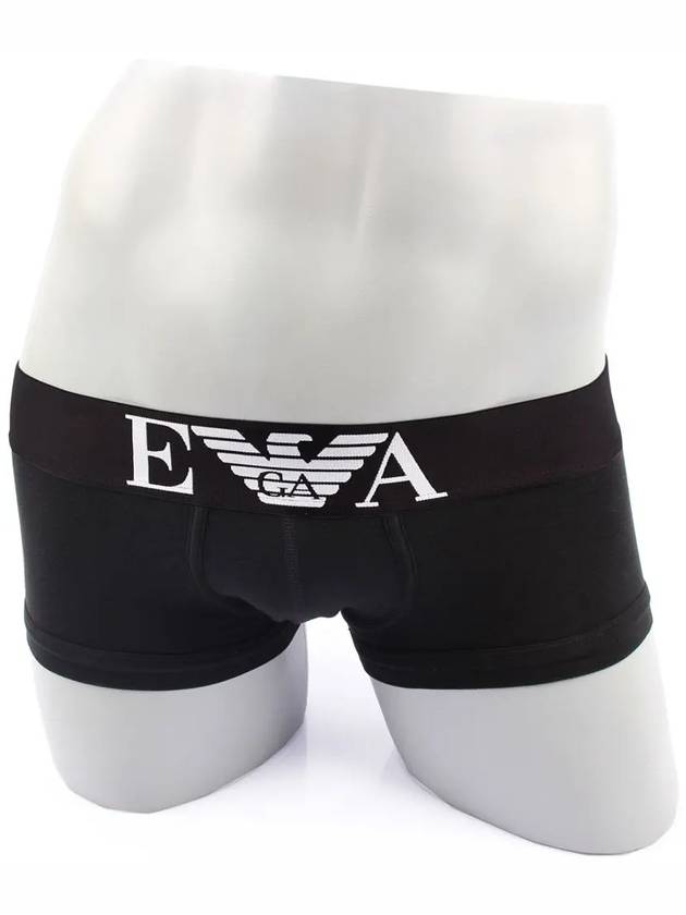 Logo Cotton Panties Black - EMPORIO ARMANI - BALAAN 2