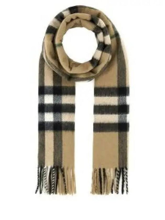 Check Cashmere Scarf Beige - BURBERRY - BALAAN 2