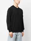 Wappen Patch Crew Neck Sweatshirt Black - STONE ISLAND - BALAAN 5