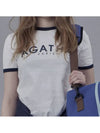 Logo color combination short sleeve t-shirt AGT126106 - AGATHA APPAREL - BALAAN 5