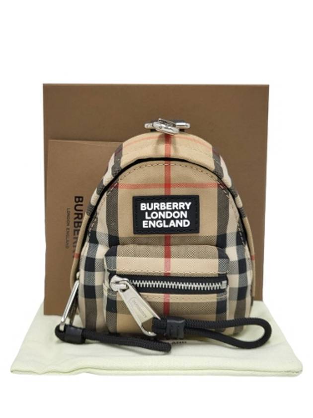 80310611 Vintage check miniature backpack charm key holder - BURBERRY - BALAAN 9