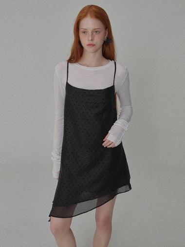 Heart Patterned Layered Dress Black - OPENING SUNSHINE - BALAAN 1