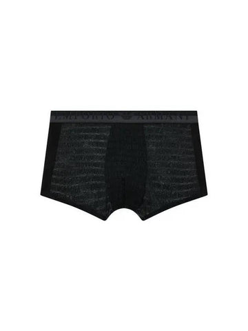 UNDERWEAR Men s Color Matching Logo Banding Mesh Drawn Black 271577 - EMPORIO ARMANI - BALAAN 1