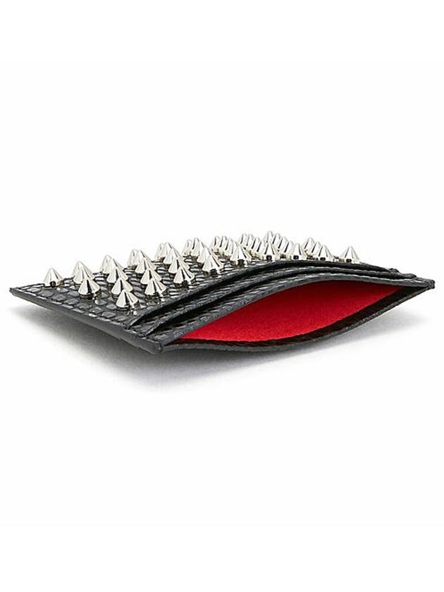 Chios Spike Card Wallet Black - CHRISTIAN LOUBOUTIN - BALAAN 6