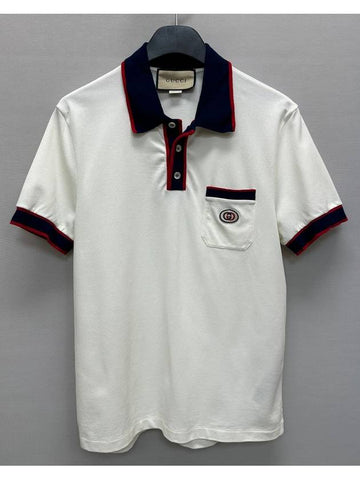 Interlocking G cotton piqu polo 95 - GUCCI - BALAAN 1