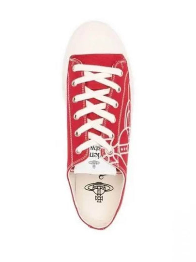 ORB Logo Low Top Sneakers Red - VIVIENNE WESTWOOD - BALAAN 2