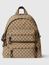 Medium backpack with logo beige ebony GG canvas 800265FADSC9852 - GUCCI - BALAAN 2