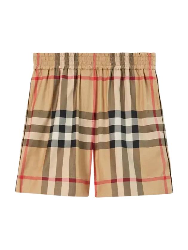 Check Shorts Beige - BURBERRY - BALAAN 2