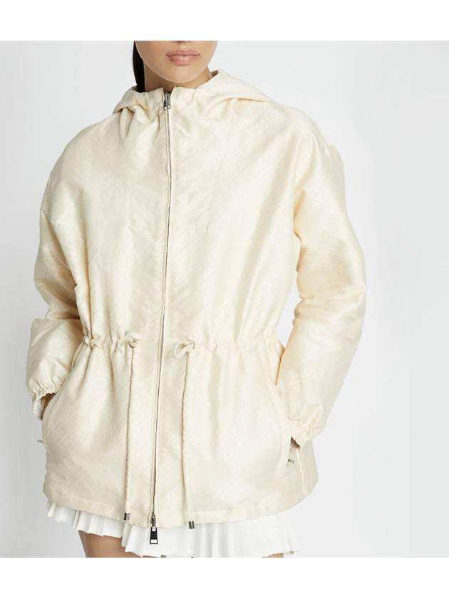 T Monogram Jacquard Anorak Ivory - TORY BURCH - BALAAN 4