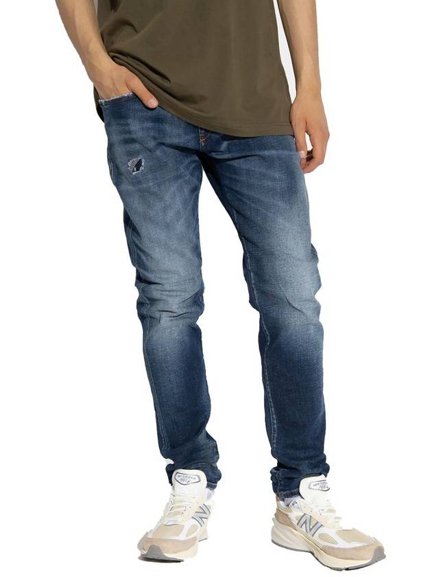 2019 D-Strukt Slim Jeans Light Blue - DIESEL - BALAAN 3