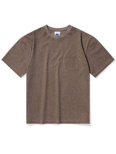 VINTAGE WASHED POCKET TEE BROWN - CITYSTREET - BALAAN 1