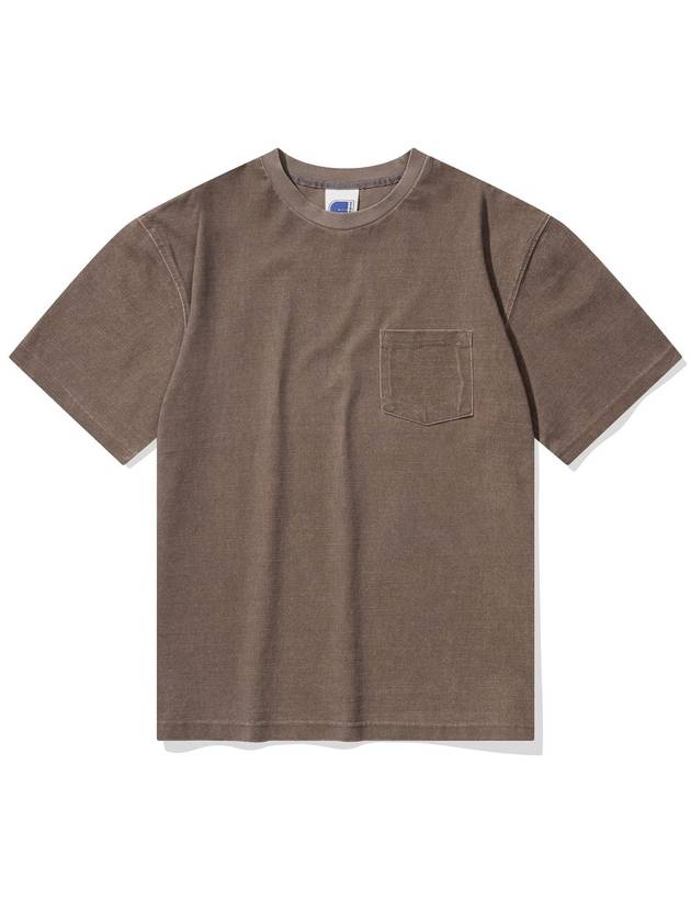 Vintage Washed Pocket Tee Brown - CITYSTREET - BALAAN 1