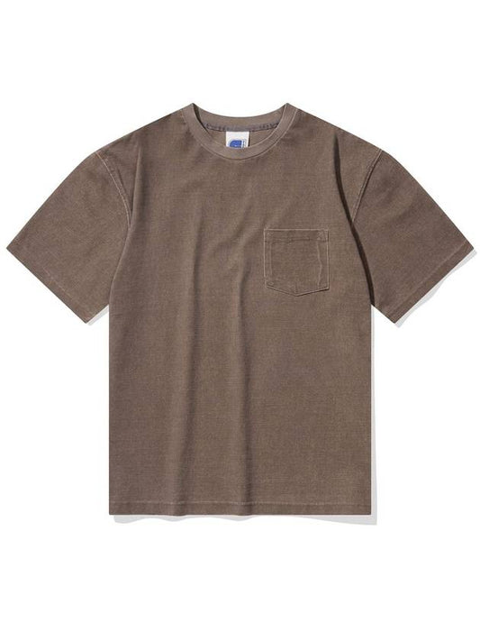 VINTAGE WASHED POCKET TEE BROWN - CITYSTREET - BALAAN 2