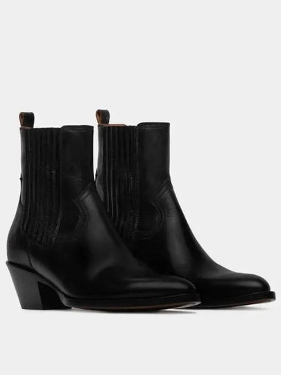 Calfskin Metal Toe Cruiser Chelsea Boots Black - CELINE - BALAAN 2