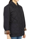 Diamond Quilted Nylon Canvas Jacket Black - BURBERRY - BALAAN.