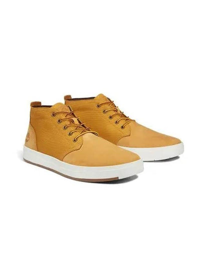 Men's Davis Square Chukka High Top Sneakers Yellow - TIMBERLAND - BALAAN 2