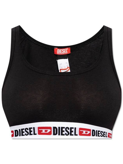 Logo Cotton Bra Black - DIESEL - BALAAN 2