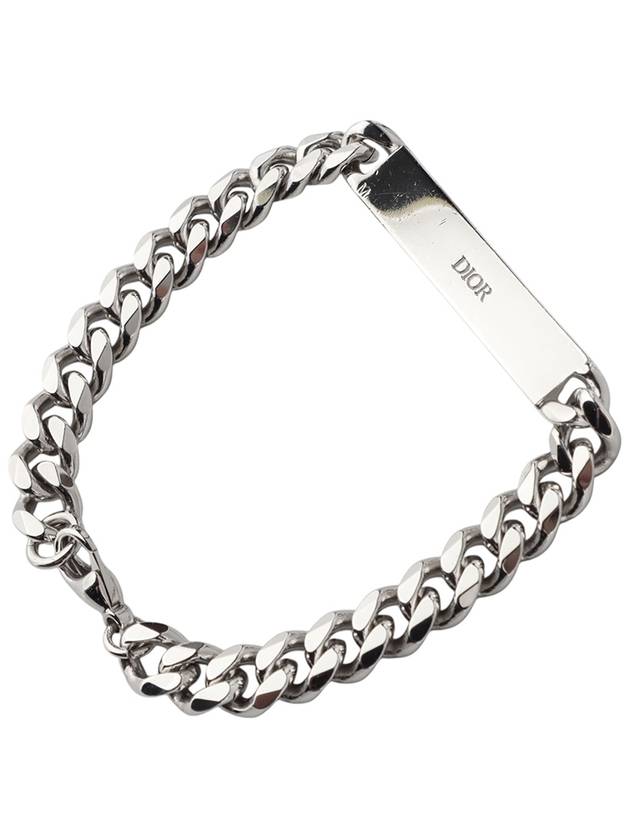 Oblique 925 silver chain bracelet M size 34187 - DIOR - BALAAN 3