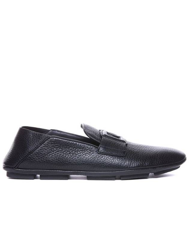 logo embossed round toe loafers - DOLCE&GABBANA - BALAAN 2