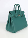 Malachite Togo Birkin 25 silver x - HERMES - BALAAN 2