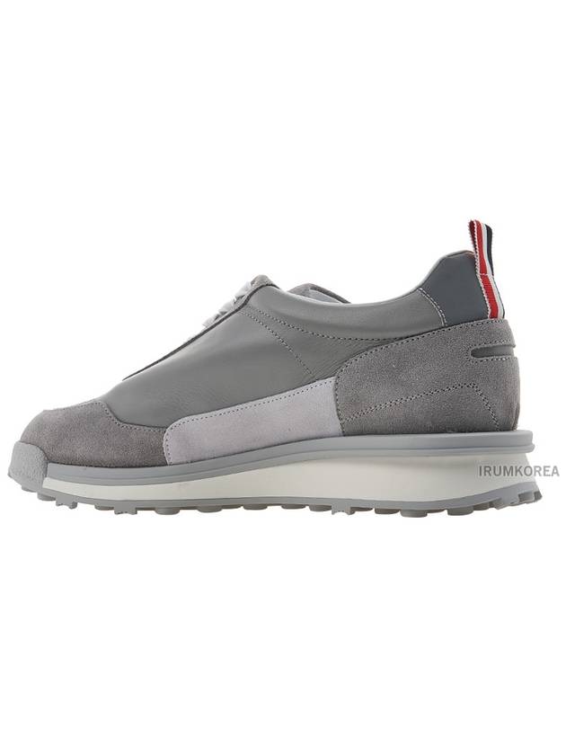 Vitello Alumni Trainer Caprede Low Top Sneakers Grey - THOM BROWNE - BALAAN 4